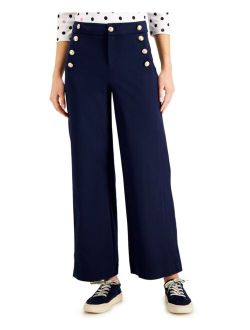 Petite Wide-Leg Sailor Pants, Created for Macy's