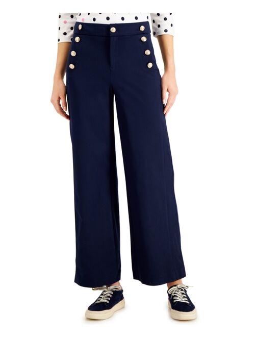 Buy Charter Club Petite Wide-Leg Sailor Pants, Created for Macy's ...