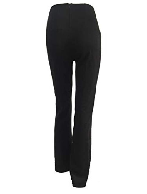 Sprifloral Women's Stretchy Sailor High Waisted Wide Leg Button-Down Pants  Bell Flare Pants