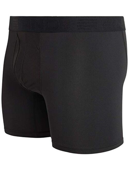 AND1 Men’s Performance Compression Boxer Briefs, Functional Fly (12 Pack)