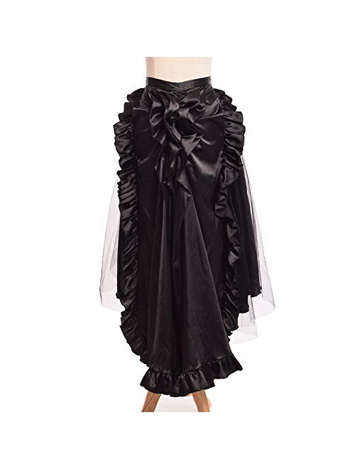 BLESSUME Victorian Ruffles Bustle Skirt/Cape