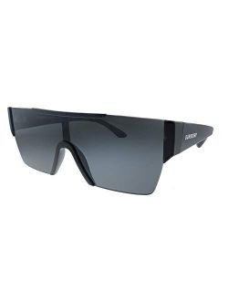 BE 4291 346487 Matte Black Plastic Rectangle Sunglasses Black Lens