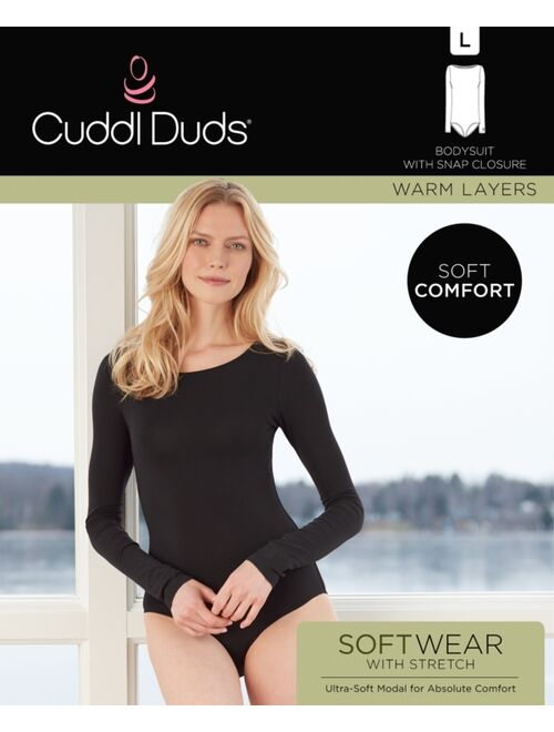 Cuddl Duds Stretch Softwear Long Sleeve Bodysuit