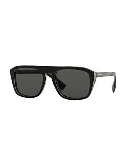 BE4286 55mm Square Sunglasses For Men for Women+FREE Complimentary Eyewear Care Kit