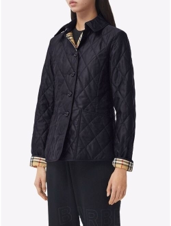 diamond-quilted jacket