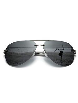 Fishingtours Aviator Mirrored Polarized Driving Sunglasses for Men and Women