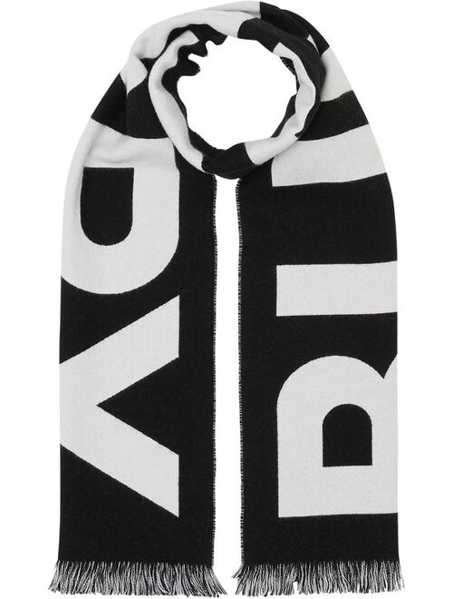 Burberry logo jacquard scarf