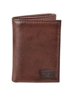 Mens Trifold with Ornament Wallet - Brown