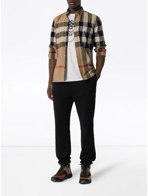 Burberry oversized check shirt