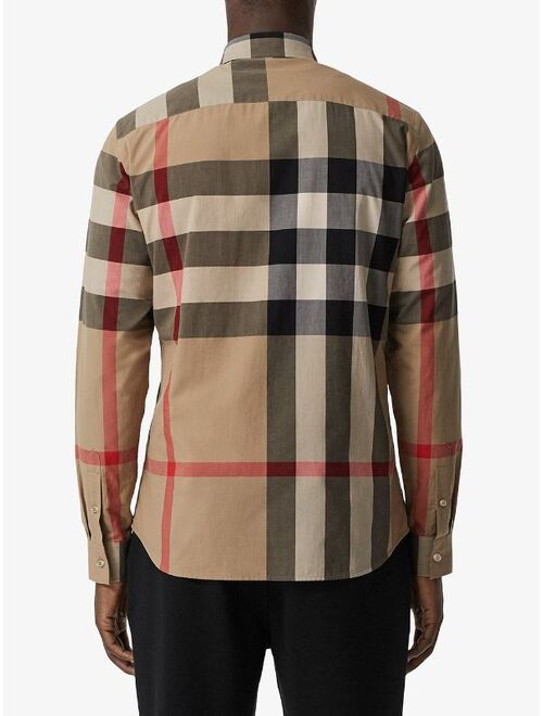Burberry oversized check shirt