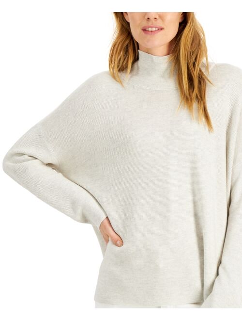 Eileen Fisher Cashmere Turtleneck Long Sleeve Box-Top