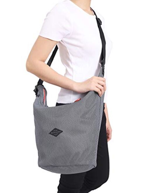 Sherpani Payton, Large Crossbody Purse, Lightweight Nylon Mesh Hobo Bag - Fits 10 Inch Tablet