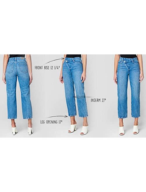 [BLANKNYC] High Rise Straight Leg Denim Jeans