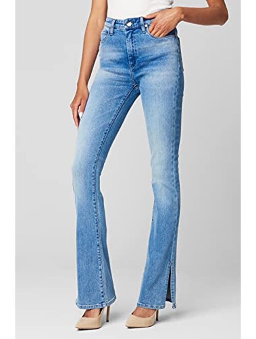 [BLANKNYC] Womens High Rise Mini Boot Cut Five Pocket Jeans, Stylish & Trendy Pants