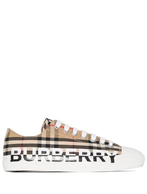 Burberry logo-print vintage check sneakers