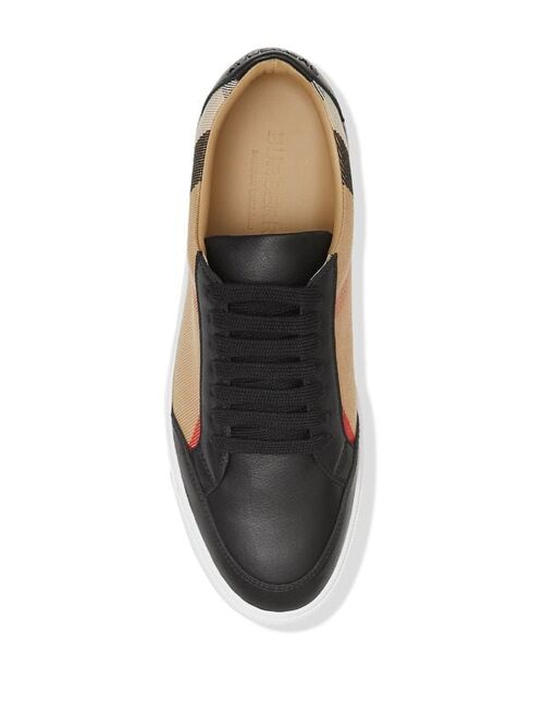 Burberry check pattern low-top sneakers