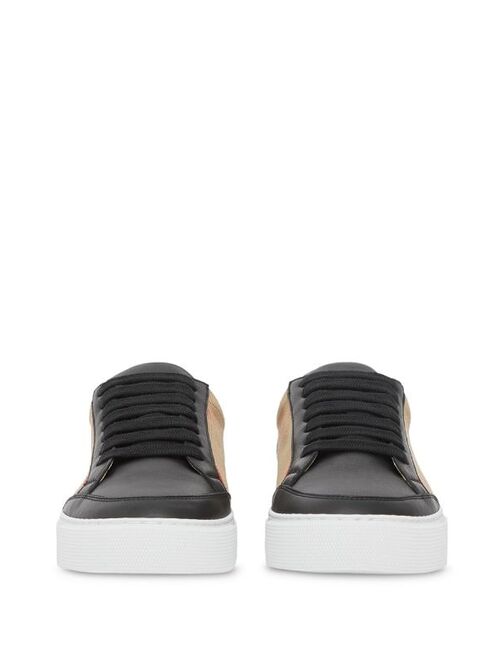 Burberry check pattern low-top sneakers