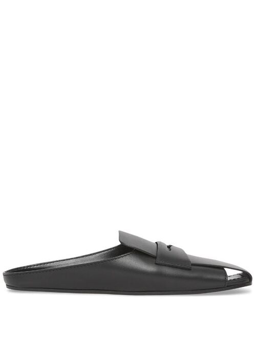 Burberry loafer-detail flat mules