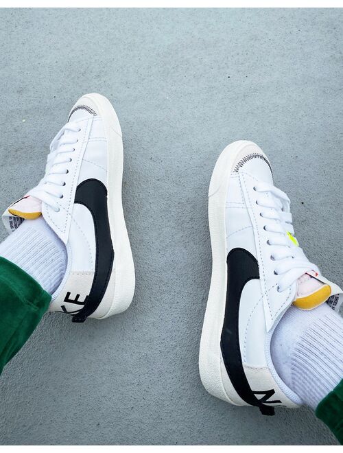 Nike Blazer Low '77 Jumbo sneakers in white/black
