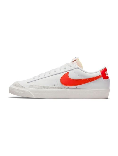 Nike Blazer Low '77 VNTG sneakers in white/team orange