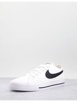 Court Legacy Canvas sneakers in white/black