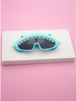 Boys Shark Design Frame Fashion Glasses
