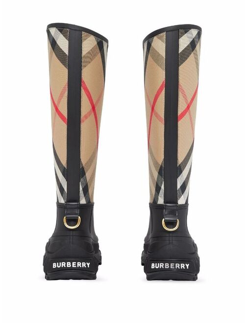 Burberry Vintage Check-print rain boots