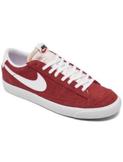 Men's Blazer Low 77 Suede Casual Sneakers from Finish Line