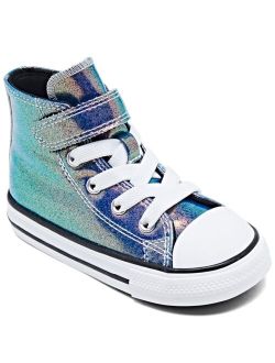 Toddler Girls Iridescent Easy-On Stay-Put Closure Chuck Taylor All Star High-Top Casual Sneakers from Finish Line