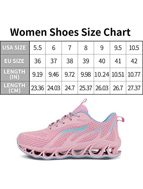 TIAMOU Running Shoes Women Walking Athletic Tennis Non Slip Blade Type Sneakers