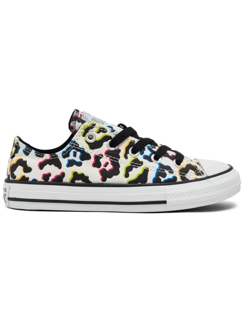 Converse Little Girls Chuck Taylor All Star Leopard Low Top Casual Sneakers from Finish Line