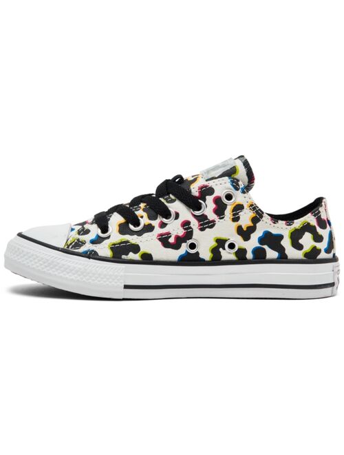Converse Little Girls Chuck Taylor All Star Leopard Low Top Casual Sneakers from Finish Line