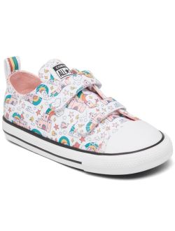 Toddler Girls Chuck Taylor All Star 2V Castle Ox Stay-Put Closure Casual Sneakers from Finish Line