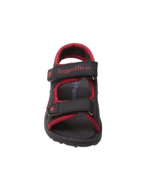 Rugged Bear Big Boys Double Adjustable Strap Lightweight Sandals