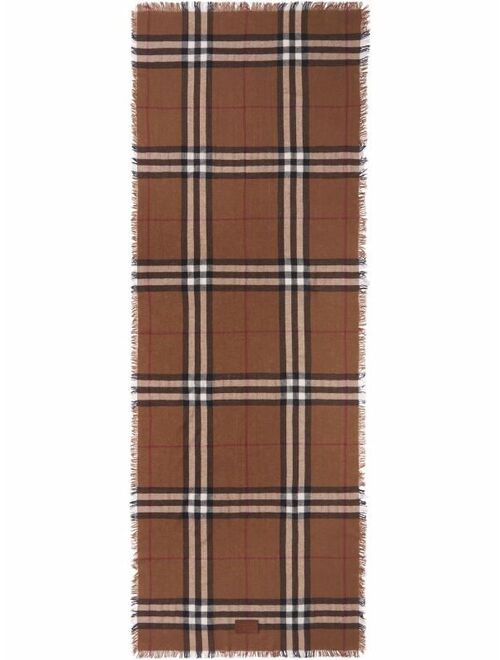Burberry check-pattern scarf