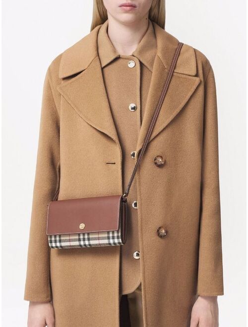 Burberry detachable-strap checked wallet