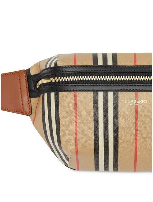 Burberry Icon stripe E-canvas Sonny bum bag