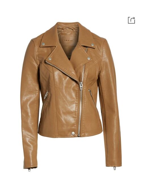 BLANKNYC Life Changer Faux Leather Moto Jacket - Size M - NWT