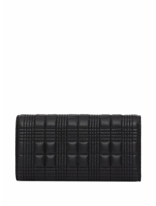 Burberry Lola quilted continental wallet