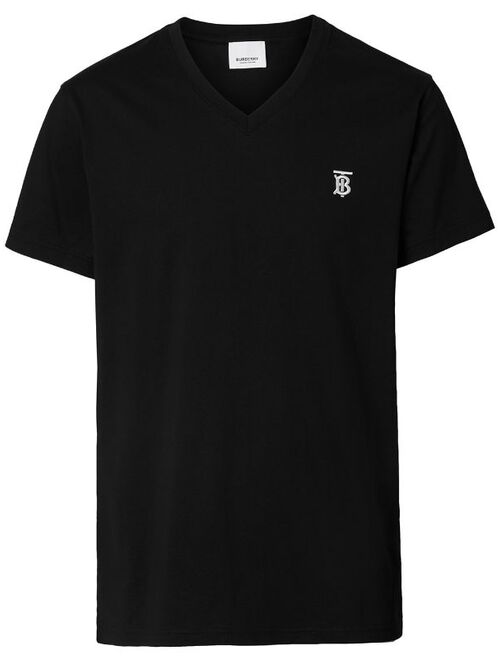Burberry monogram v-neck T-shirt