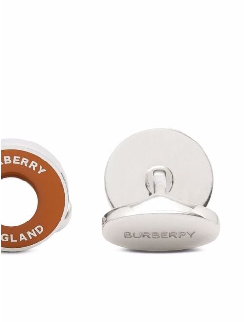 Burberry logo graphic cufflinks