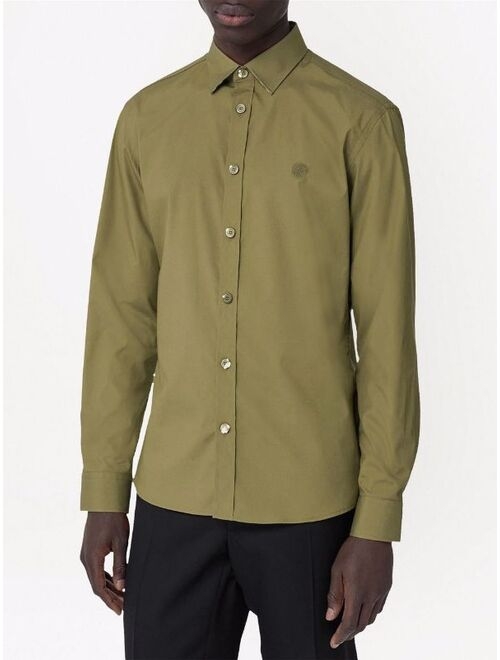 Burberry monogram motif cotton poplin shirt