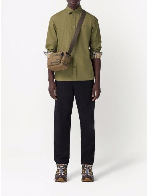 Burberry monogram motif cotton poplin shirt