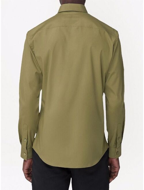 Burberry monogram motif cotton poplin shirt