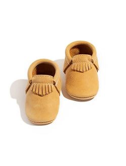 - Soft Sole Leather Moccasins - Baby Girl Boy Shoes - Multi-Color