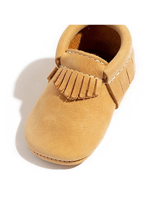 Freshly Picked - Soft Sole Leather Moccasins - Baby Girl Boy Shoes - Multi-Color