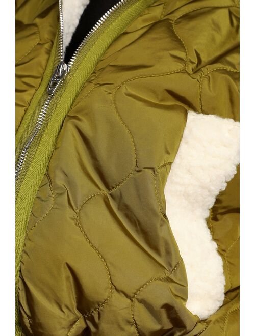 BLANKNYC Blank NYC On the Ball Green Quilted Bomber Jacket