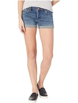 Blank NYC The Fulton Denim Roll Up Shorts in Blue Steel