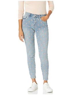 Blank NYC The Bond Mid-Rise Embroidered Denim Skinny Jeans in Ever After