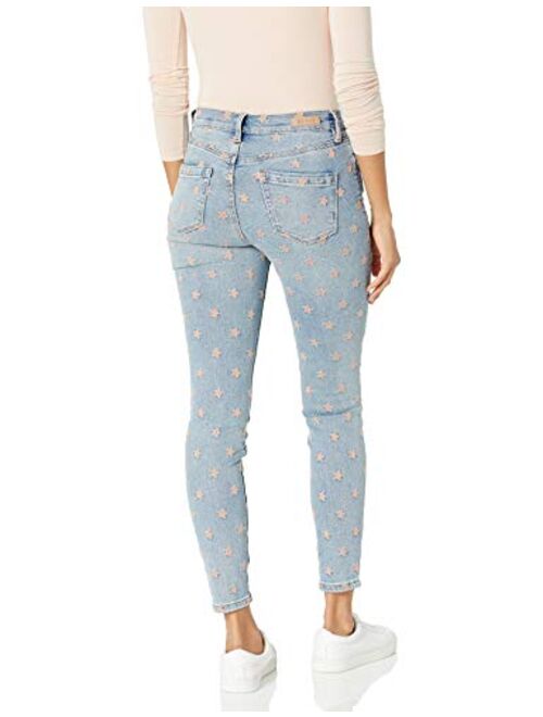 BLANKNYC Blank NYC The Bond Mid-Rise Embroidered Denim Skinny Jeans in Ever After